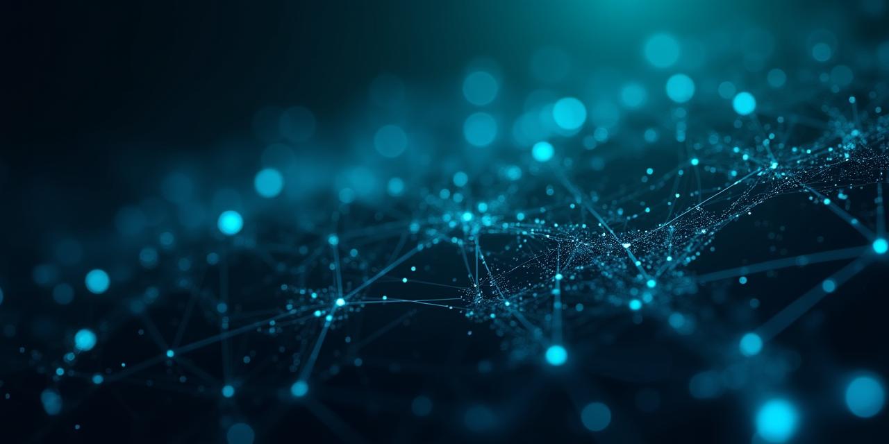 Futuristic digital visualization of predictive data trends and global neural networks